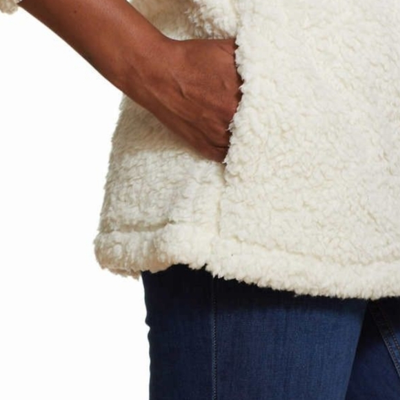 New Weatherproof Vintage Cozy Sherpa 1/4 Zip Pullover Size M Medium or Large NWT - Picture 6 of 10